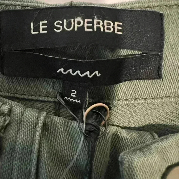 Le Superbe Kush Amalgram Pant Cargo Utility Army Green Size 2 NWT - Picture 10 of 10